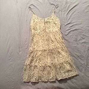 Cream Leopard Print Dress